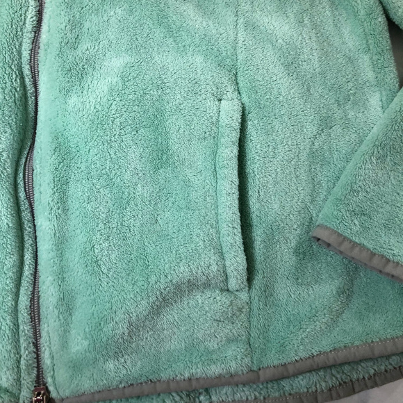 Danskin Now Mint Green & Grey Plush Fleece Jacket - Picture 3 of 8
